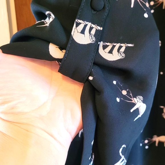 HARPER GEORGETTE PULLOVER 3/4 SLEEVE BLOUSE, size 5 - Picture 7 of 15